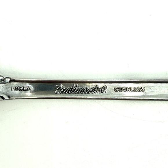 Lot of 3 - Voisin Floral CONTINENTAL Stainless Steel Serving Spoons 8 3/8”L MCM - Picture 5 of 6